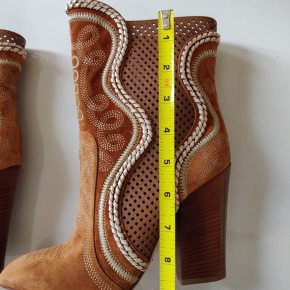 NEW Sergio Rossi Suede Dahlia Boots - Picture 6 of 7